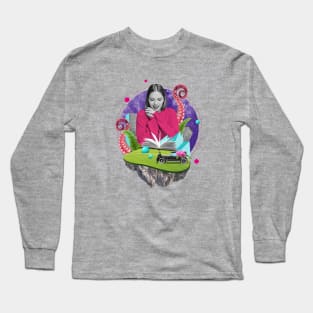 Octopus collage girl Long Sleeve T-Shirt